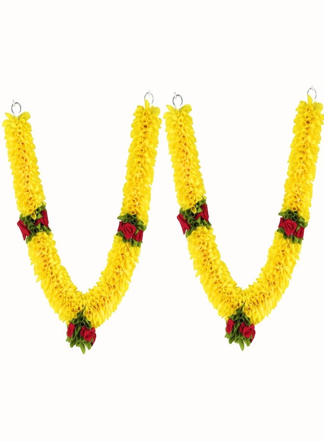 Veltic- Pack of Two Half Meter Garland-Lemon Yellow VE50LY - Image 2